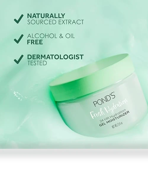Aloe Extract & Vitamin B3 Gel Face Moisturizer — Facial Hydration, POND'S