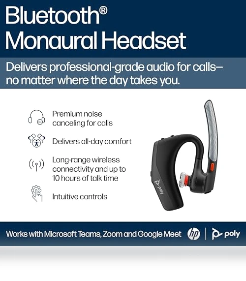 Bluetooth Monaural Headset — Bluetooth Headsets, Poly