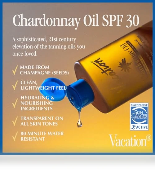 Chardonnay Oil SPF 30 & Air Freshener Bundle — Face Tan Enhancers, Vacation Inc.