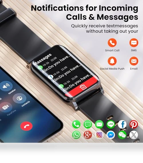 Curved Screen Fitness Tracker — Smartwatches, Mingdaln