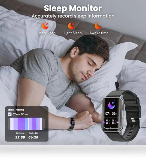 Curved Screen Fitness Tracker — Smartwatches, Mingdaln