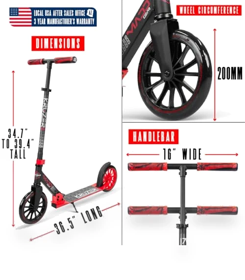Folding Kick Scooter — Push Scooters, Madd Gear