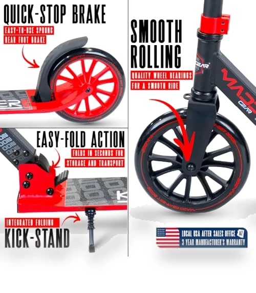 Folding Kick Scooter — Push Scooters, Madd Gear
