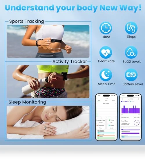 Health Fitness Tracker Ring — Smart Rings, Gwenland