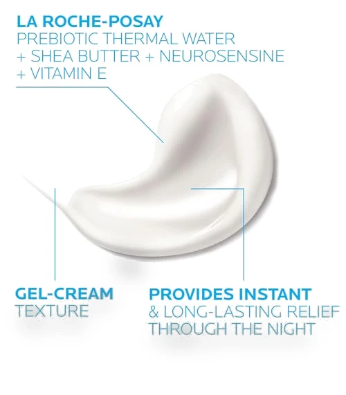 Intense Soothing Night Cream for Face — Nighttime Moisturizers, La Roche-Posay