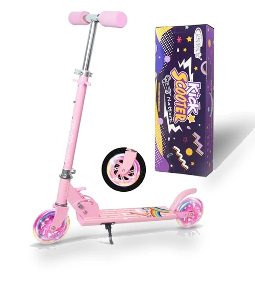 Kids Kick Scooter with Light Up Wheels — Push Scooters, Nattork