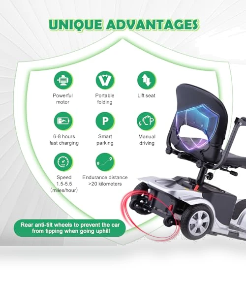 Mobility Scooter for Adults — Electric Self-Balancing Scooters, SUNDERWELL