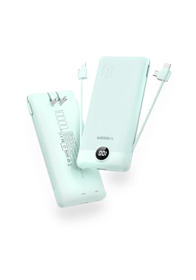 Portable Charger with Built in Cables and Wall Plug — Chargers, VEGER