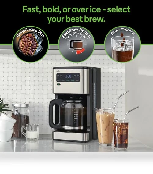 Pure Flavor Drip Coffee Maker — Coffee & Espresso Combos, Braun