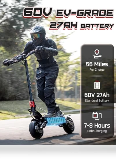 Raptor 6000W Motor Scooter — Electric Self-Balancing Scooters, M YUME SCOOTER