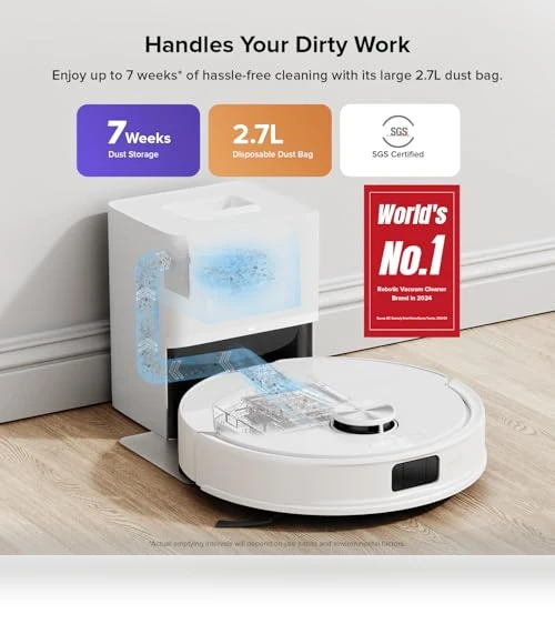 Robot Vacuum and Mop with Self-Emptying — Smart Cleaning Robots, Roborock