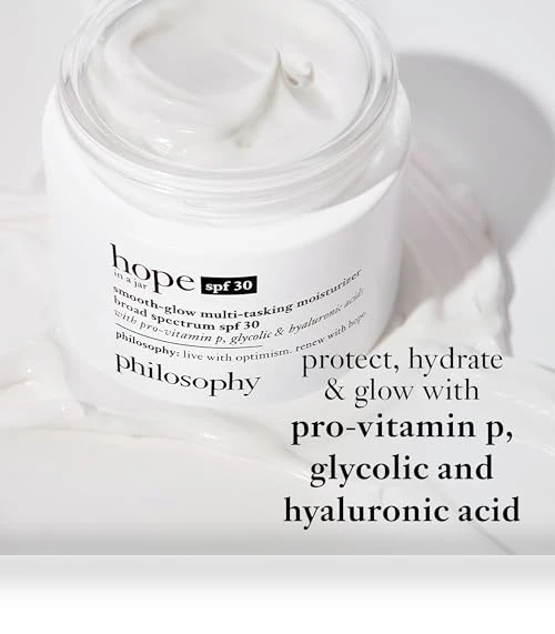 Smooth-Glow Multi-Tasking Face Moisturizer + SPF 30 — Facial Hydration, philosophy