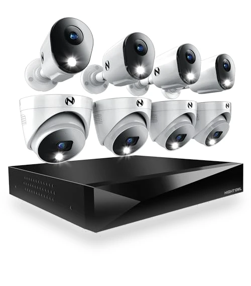 2-Way Audio 12 Channel DVR Video Home Security Camera System — Smart Home Security, Night Owl