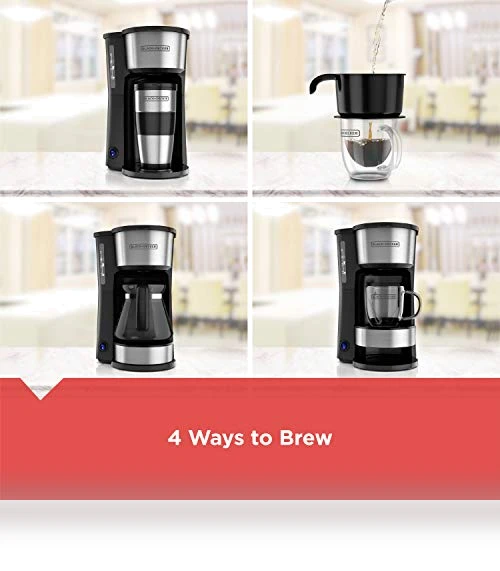4-in-1 5-Cup Coffee Station Coffeemaker — Coffee Makers, BLACK+DECKER