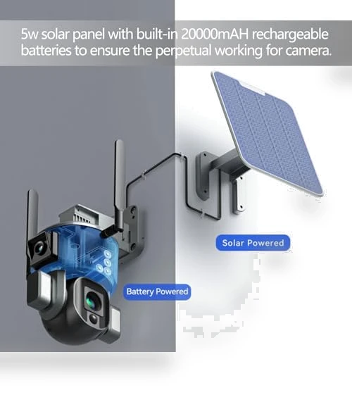 4K Security Camera Wireless Outdoor with Solar Panel — Security Cameras, Niview