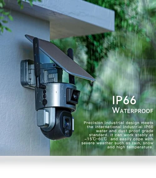 4K Security Camera Wireless Outdoor with Solar Panel — Security Cameras, Niview
