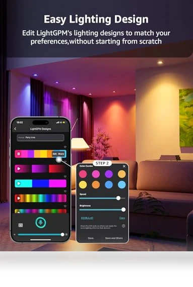 AI GU10 Smart Bulb - RGBCW Dimmable Color Changing LED Bulbs — LED, Lepro