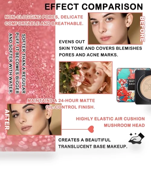 Air Cushion CC Cream Foundation Set — Eye & Face Kits, DWDiWen