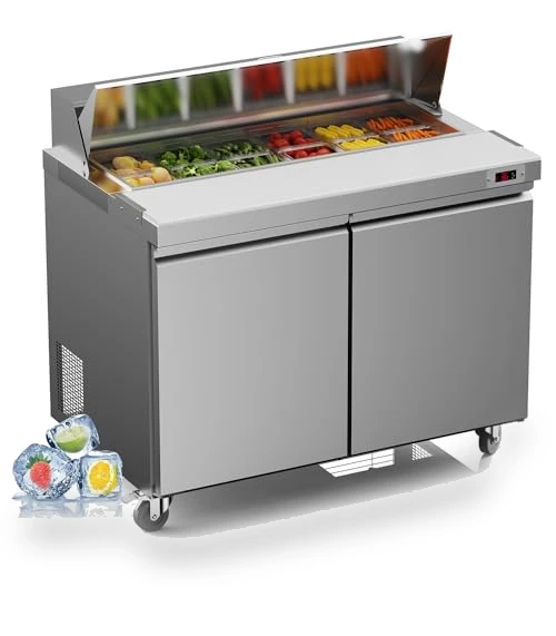 Commercial Refrigerator Sandwich Salad Prep Table — Sandwich Makers & Panini Presses