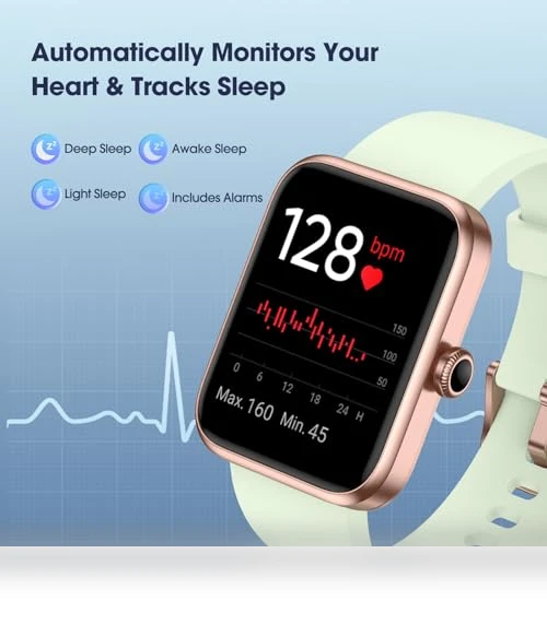 Fitness Tracker with Heart Rate Monitor — Smartwatches, LIVIKEY