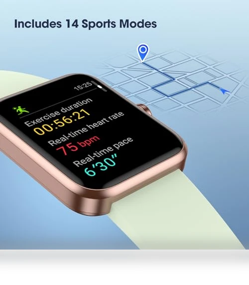 Fitness Tracker with Heart Rate Monitor — Smartwatches, LIVIKEY