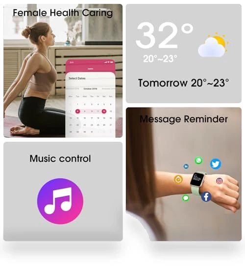 Fitness Tracker with Heart Rate Monitor — Smartwatches, LIVIKEY