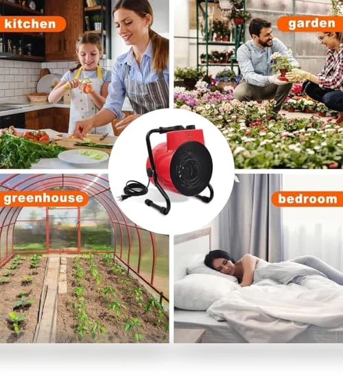 Greenhouse Heater with Adjustable Thermostatic — Portable Heating Solutions, Karveden