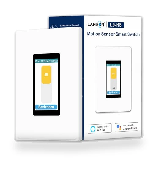 LCD Smart Light Switch with Motion Sensor — Dimmer Switches, LANBON