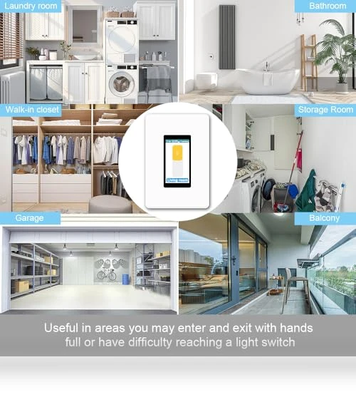 LCD Smart Light Switch with Motion Sensor — Dimmer Switches, LANBON