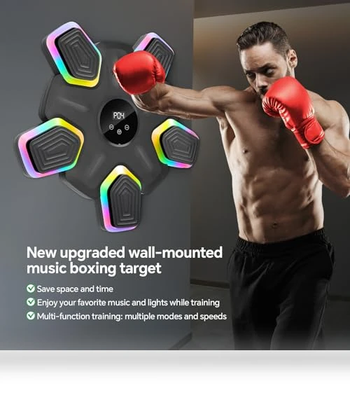 Music Boxing Machine with Parent-Child Gloves — Boxing Training Gear, SHGUMITE