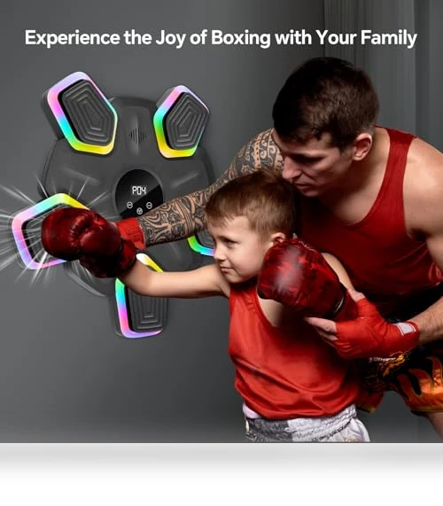 Music Boxing Machine with Parent-Child Gloves — Boxing Training Gear, SHGUMITE