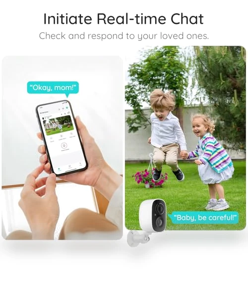 Outdoor Security Camera Wireless 2K — Security Cameras, CURISEE