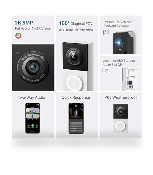 Smart Video Doorbell Camera — Smart Home Security, TP-Link