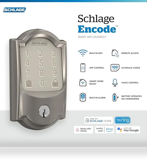 Smart WiFi Deadbolt Lock — Deadbolts, SCHLAGE