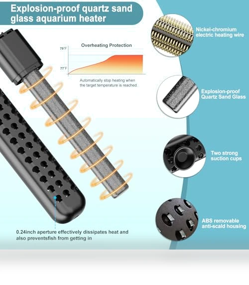 Submersible Aquarium Heater — Heaters & Chillers, HANLESHUKA