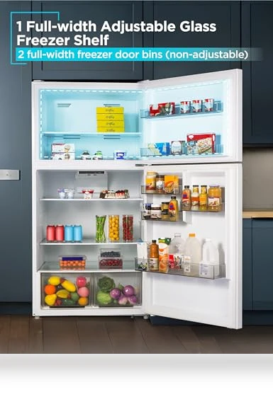 Top Mount Refrigerator with Freezer — Mini Fridges, BLACK+DECKER