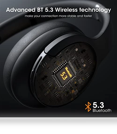 Upgrade Bluetooth Headphones Over Ear — Over-Ear Headphones, DOQAUS
