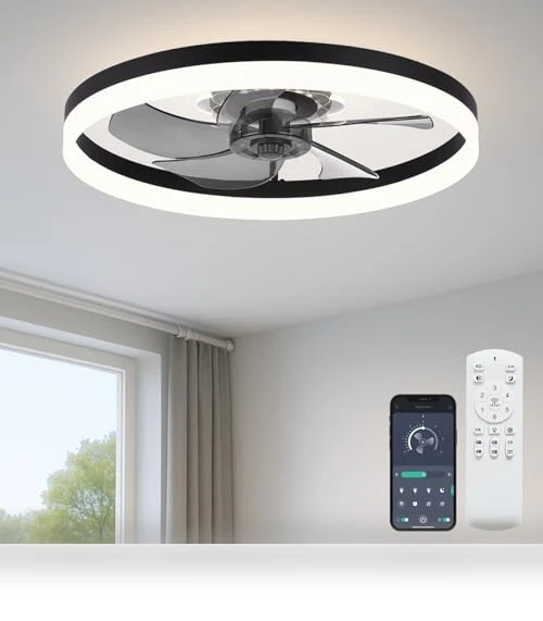 Upgraded Low Profile Ceiling Fan with Light — Ceiling Fan Lighting Solutions, Fszdorj