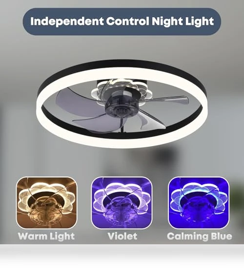 Upgraded Low Profile Ceiling Fan with Light — Ceiling Fan Lighting Solutions, Fszdorj