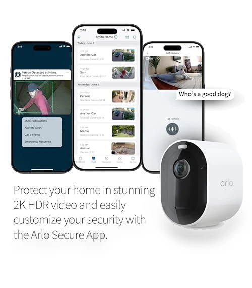 Wireless Home Security Camera with Spotlight — Smart Home Security, Arlo