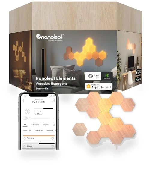 Wood Look Smart Wall Lights — Creative Lighting Solutions, Nanoleaf