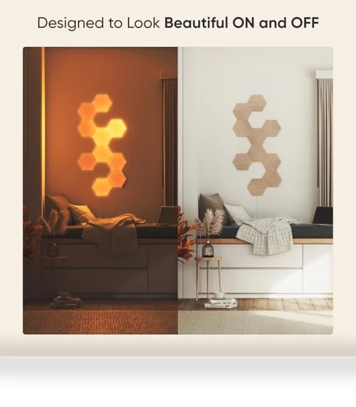 Wood Look Smart Wall Lights — Creative Lighting Solutions, Nanoleaf