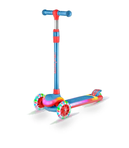 3-Wheel Kids Scooter with Multi-Color Lights — Pedal Cars, Lifemaster