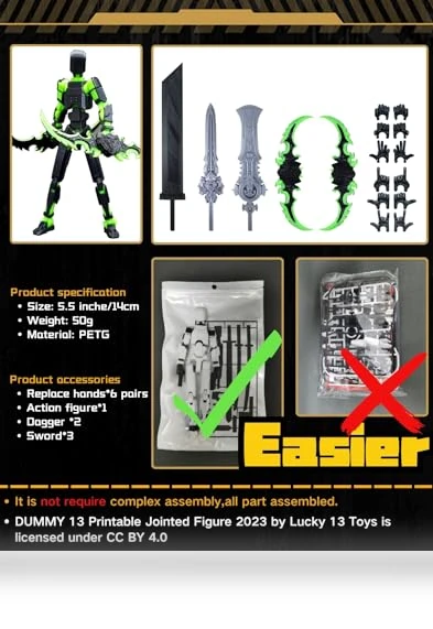 3D Printed Action Figure — Heroic Collectibles, Lucky 13 Toys