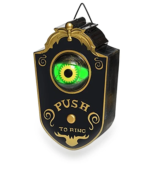 Animated Eyeball Haunted Doorbell — Spooky Sounds, Fengek