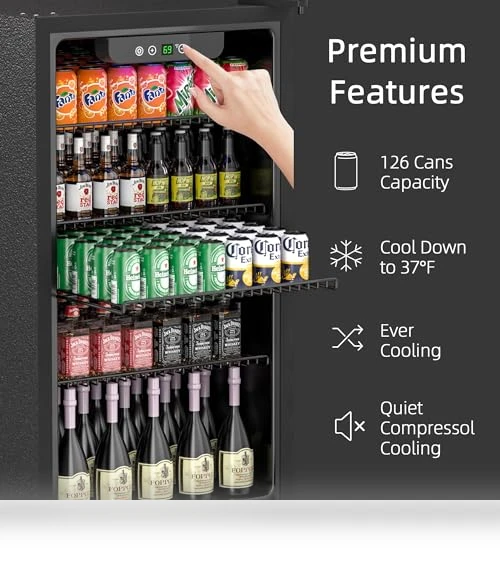 Compact Beverage Refrigerator — Mini Fridges, Erivess