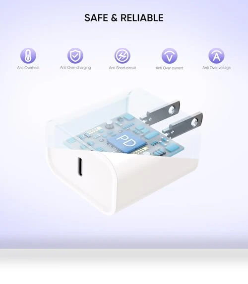 Fast Charging USB-C Cable and Wall Charger Block 2Pack — Chargers, Shenzhen Huangyingjia Technology Co., Ltd.