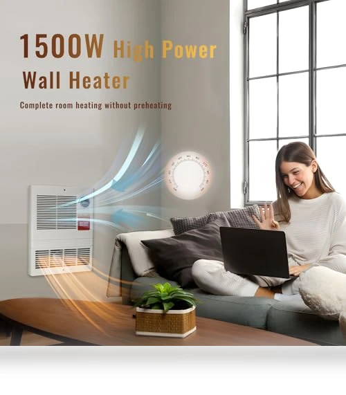 Large Capacity In-Wall Heater with Thermostat — Portable Heating Solutions, Leafinnerin