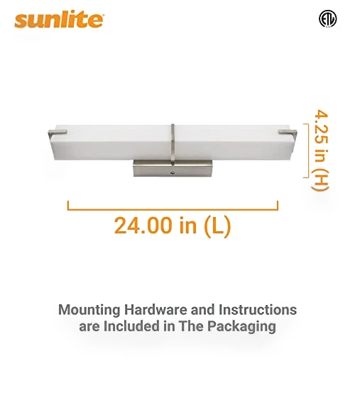 LED Linear Vanity Light Fixture — Vanity Lights, Sunlite