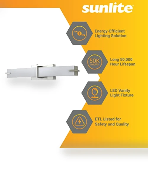 LED Linear Vanity Light Fixture — Vanity Lights, Sunlite